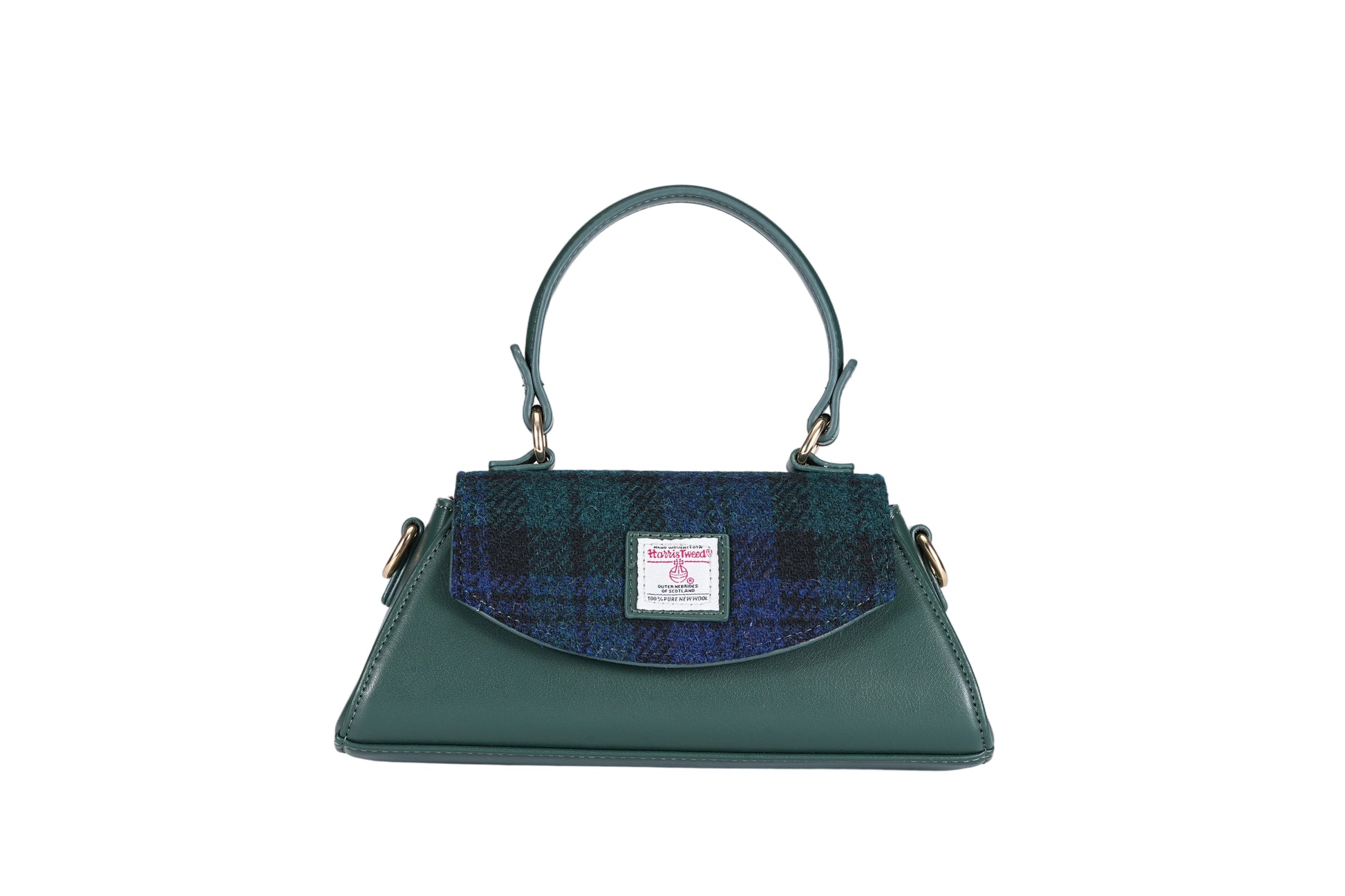 Raebury Harris Tweed Top Handle Crossbody  Bag