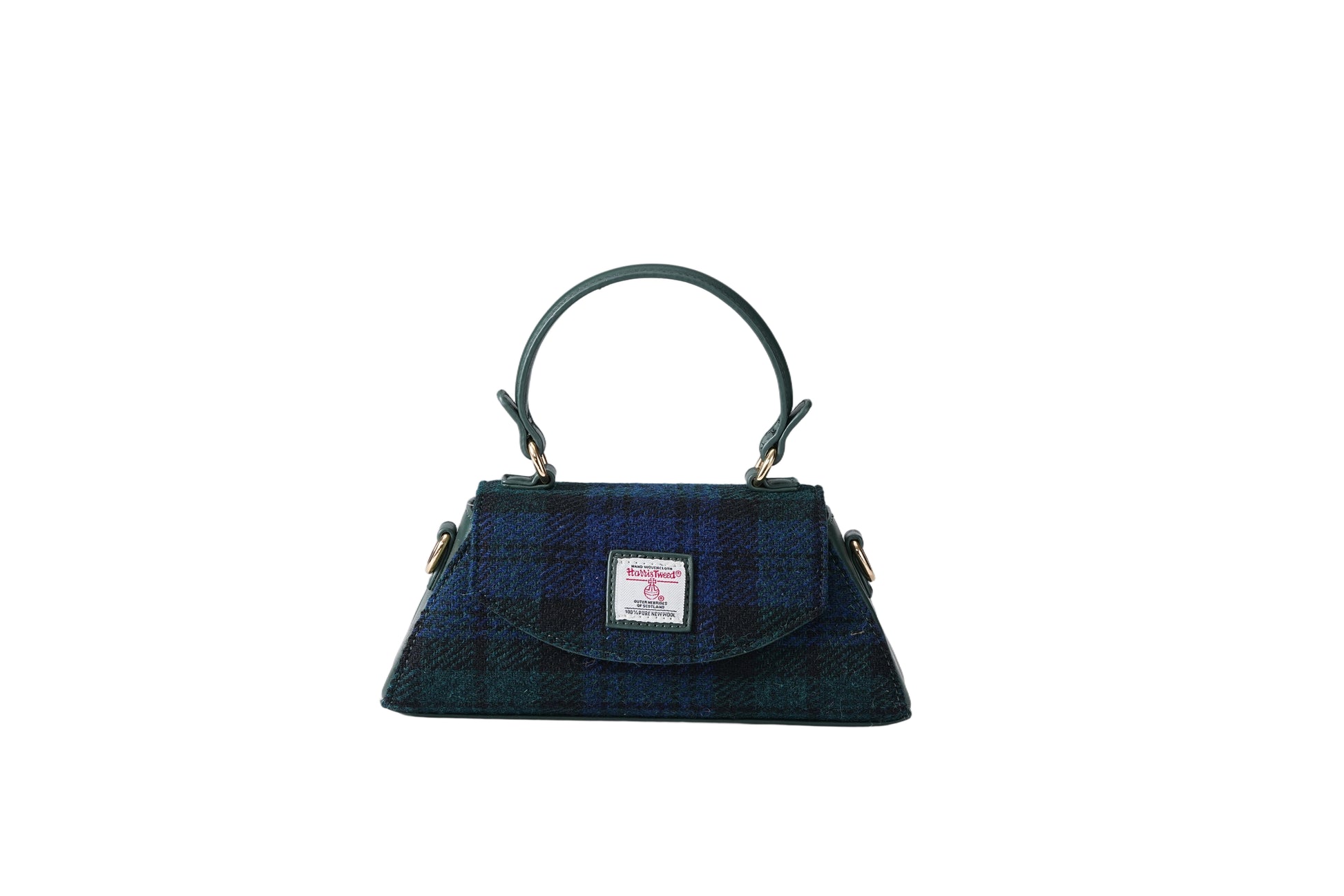 Raebury Harris Tweed Top Handle Crossbody  Bag