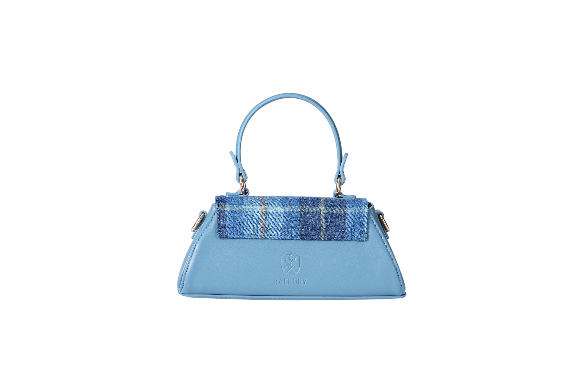 Raebury Harris Tweed Top Handle Crossbody  Bag