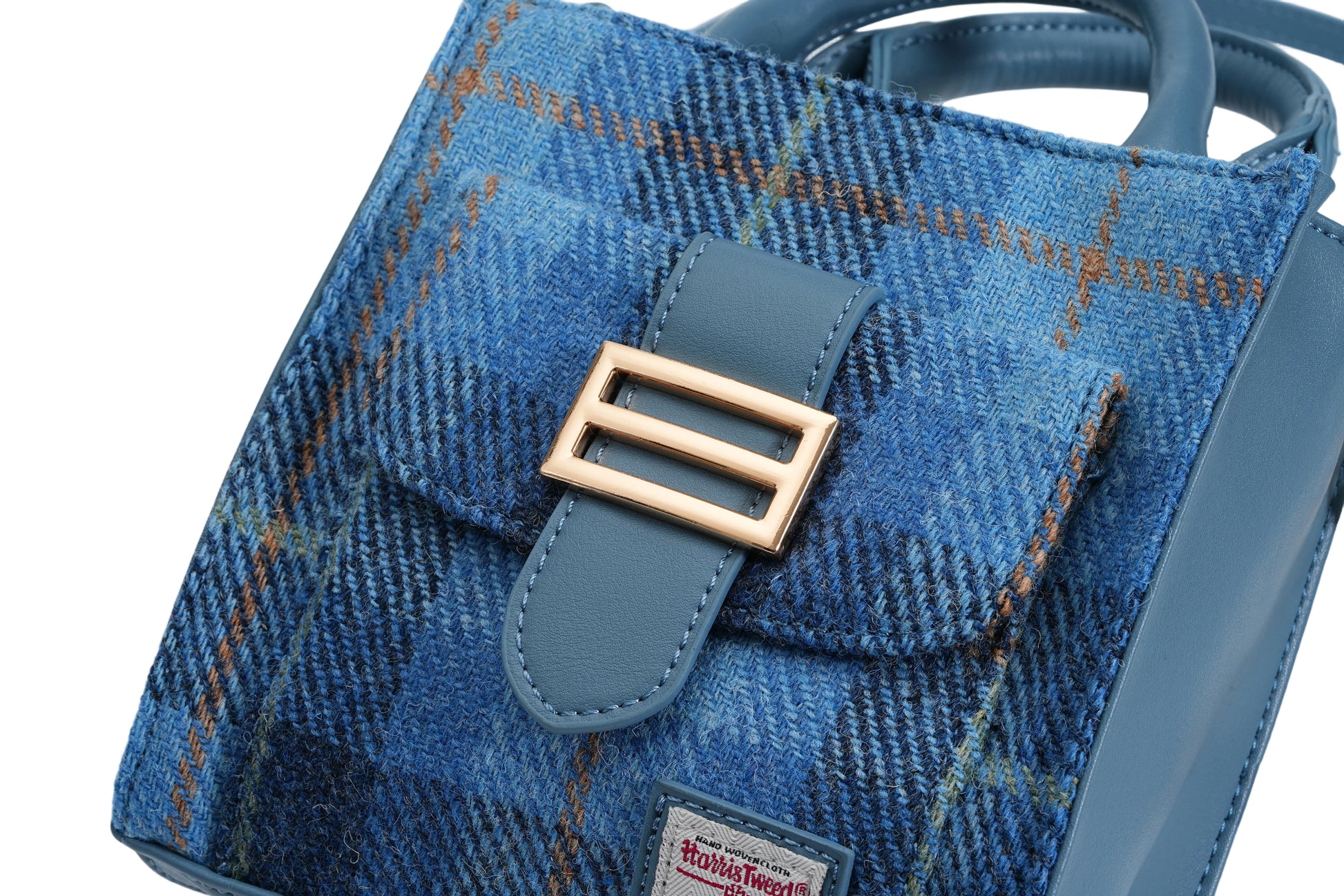 Raebury Harris Tweed Top Handle Crossbody  Bag
