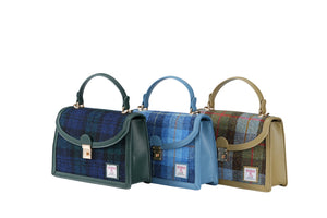 Raebury Harris Tweed Top Handle Satchel