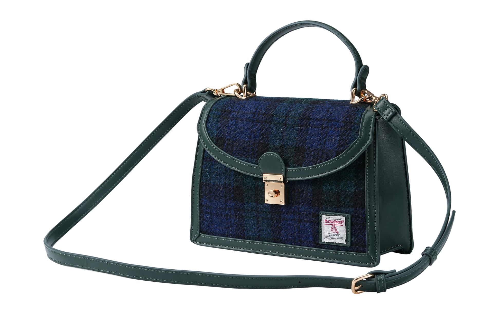 Raebury Harris Tweed Top Handle Satchel