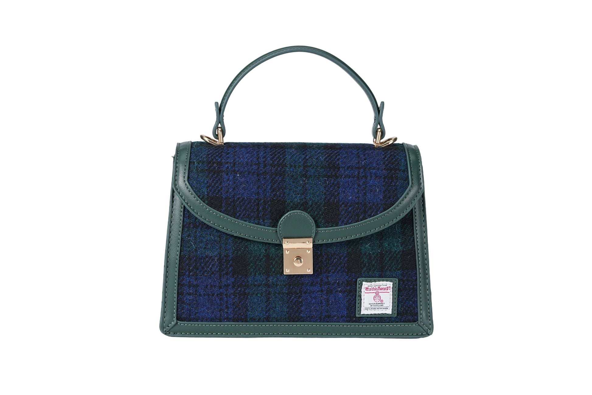 Raebury Harris Tweed Top Handle Satchel