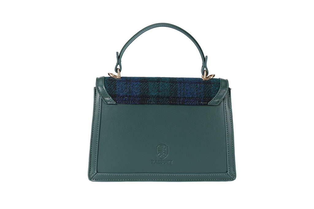 Raebury Harris Tweed Top Handle Satchel