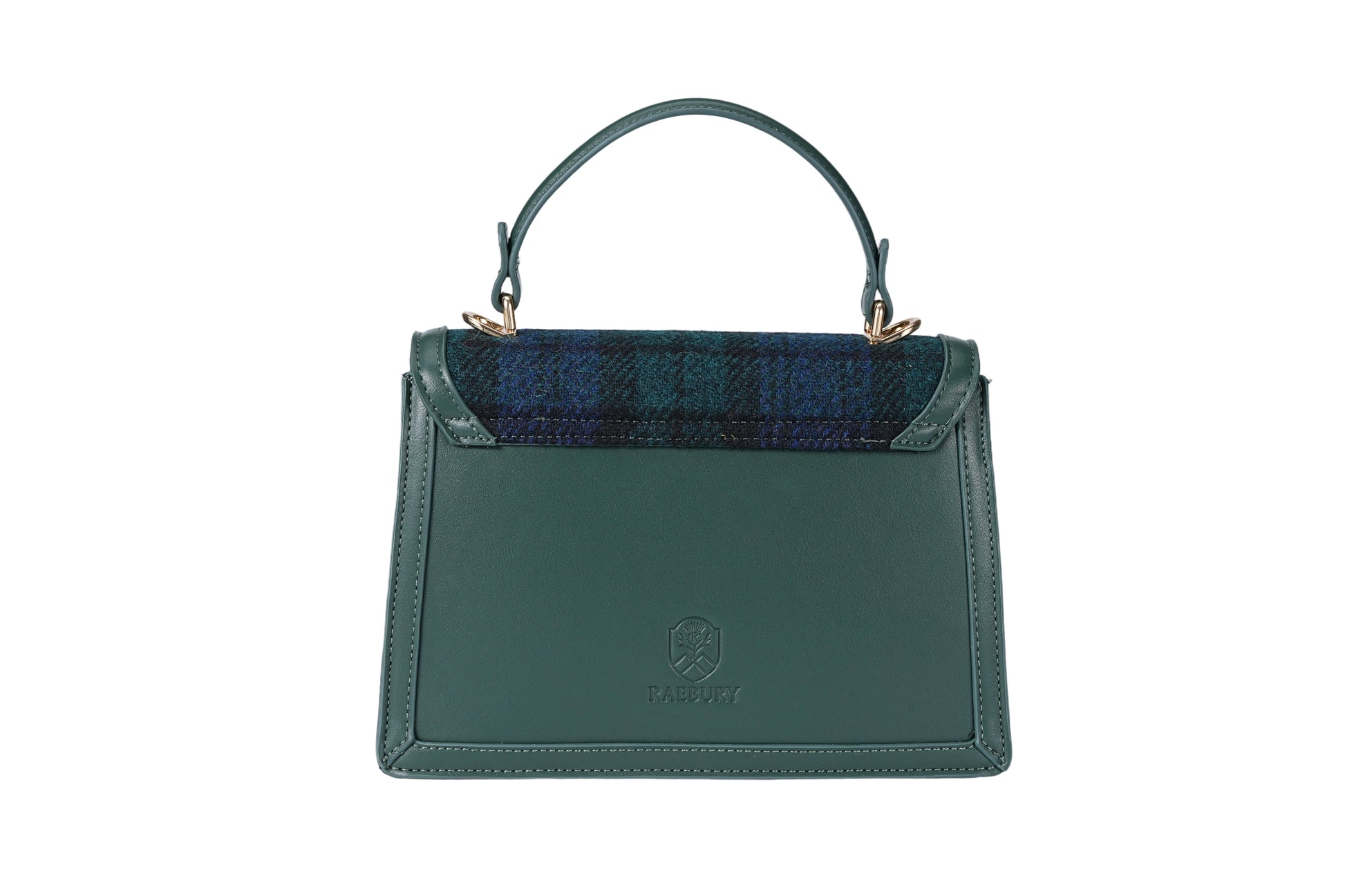 Raebury Harris Tweed Top Handle Satchel