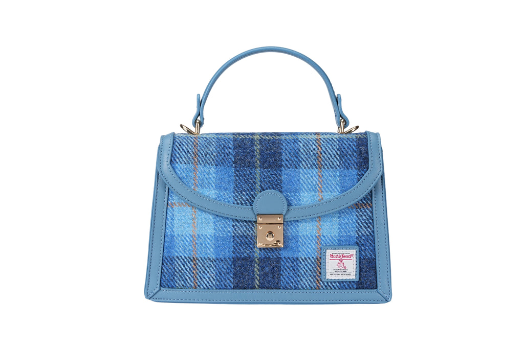 Raebury Harris Tweed Top Handle Satchel