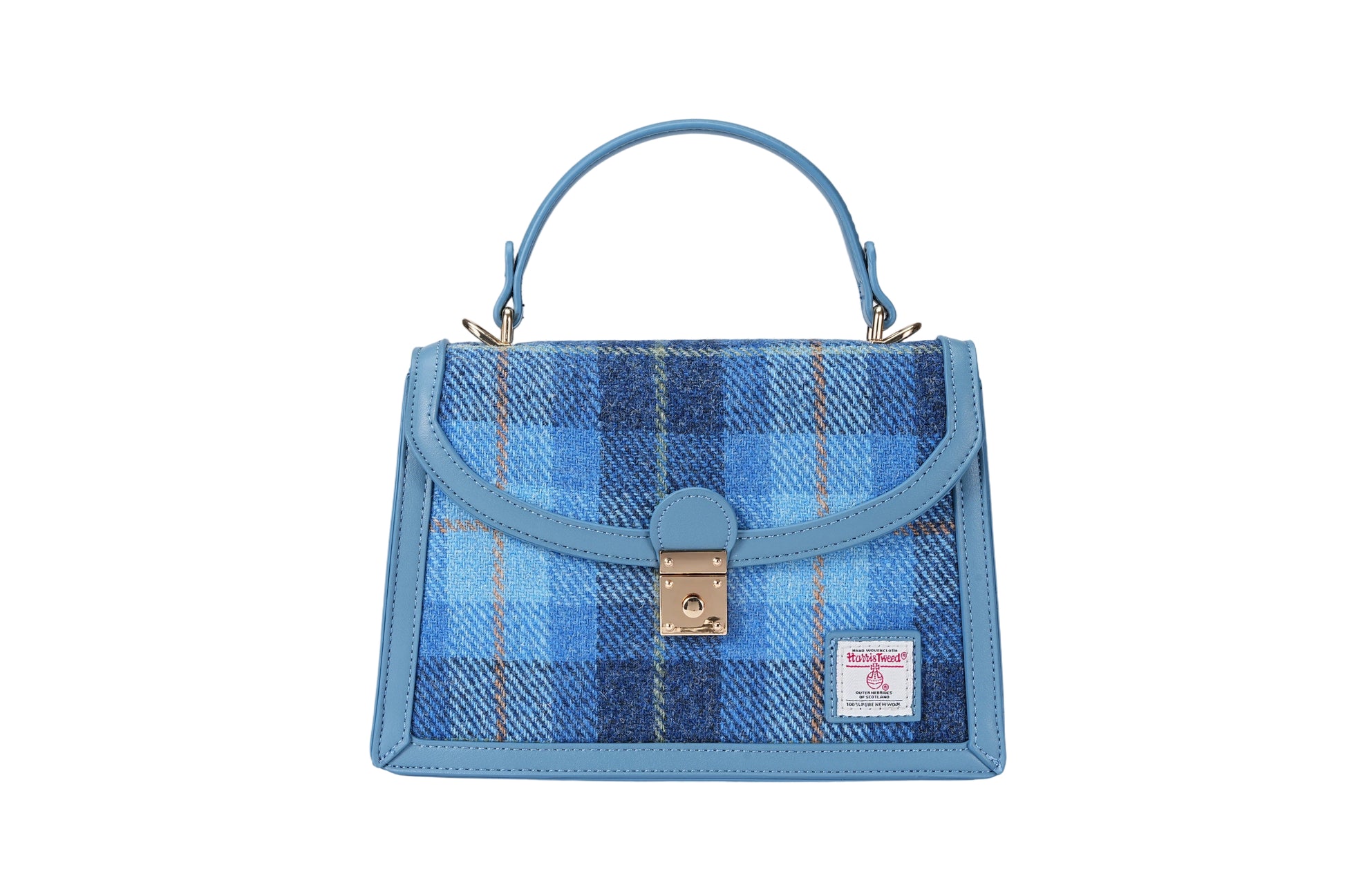 Raebury Harris Tweed Top Handle Satchel