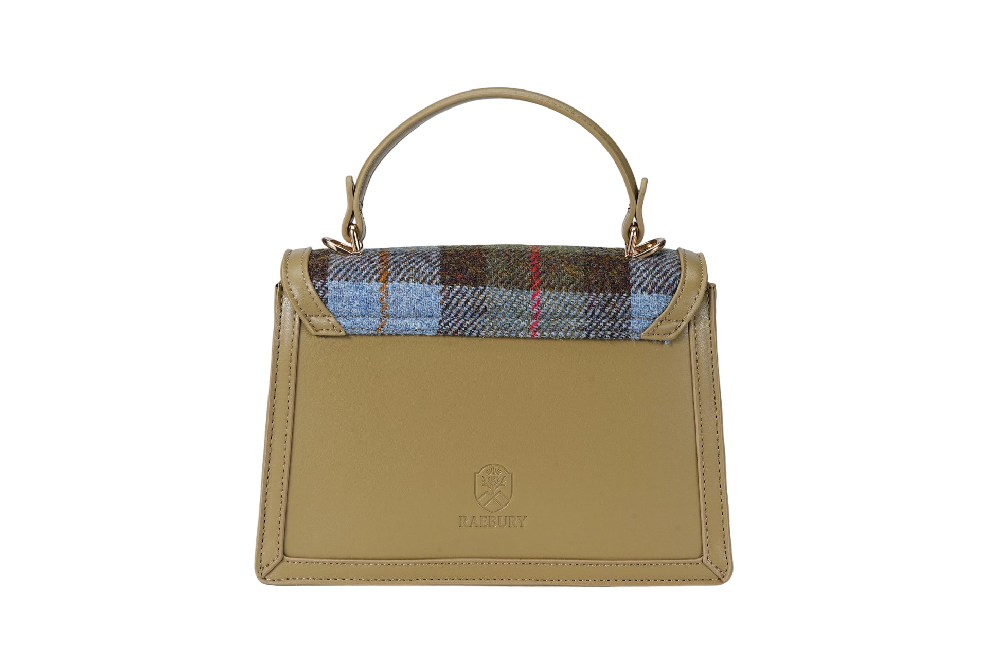 Raebury Harris Tweed Top Handle Satchel