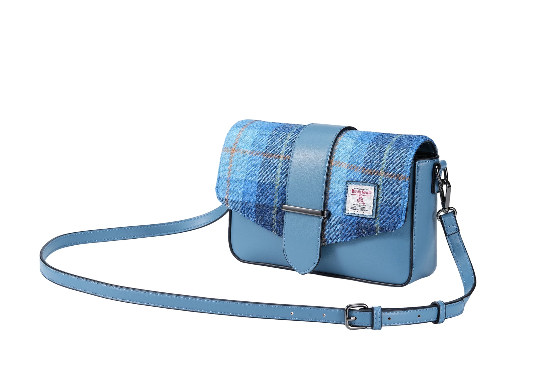 Raebury Harris Tweed Flap Crossbody Bag