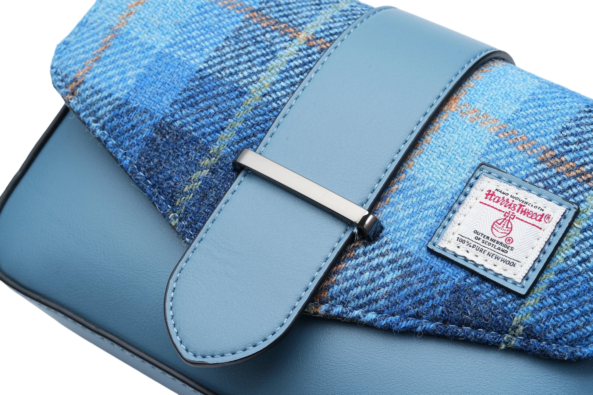 Raebury Harris Tweed Flap Crossbody Bag