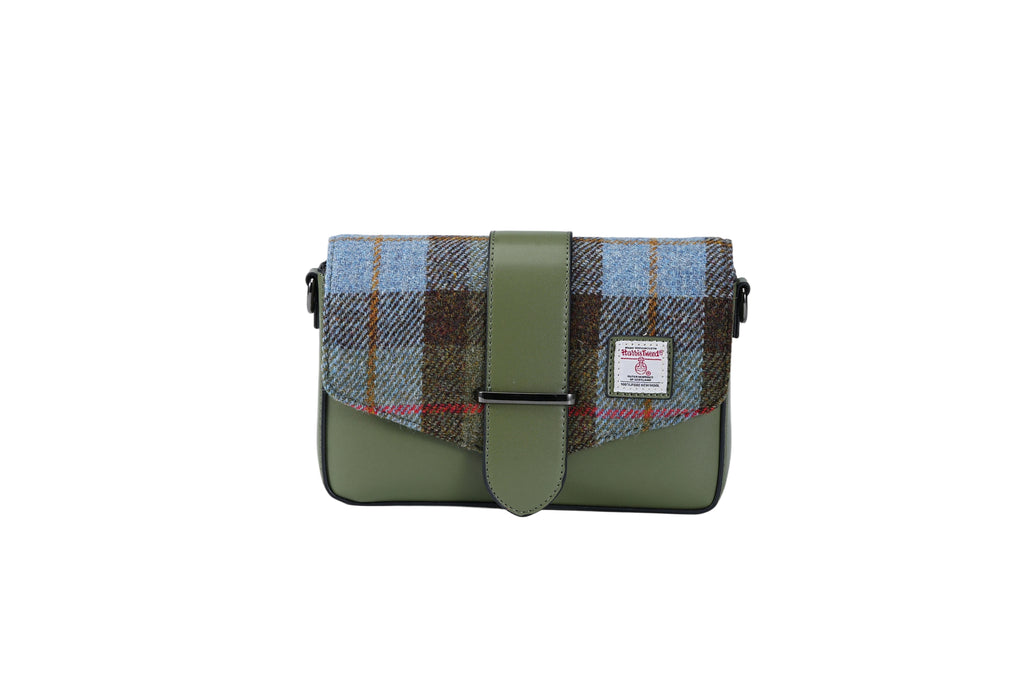 Raebury Harris Tweed Flap Crossbody Bag
