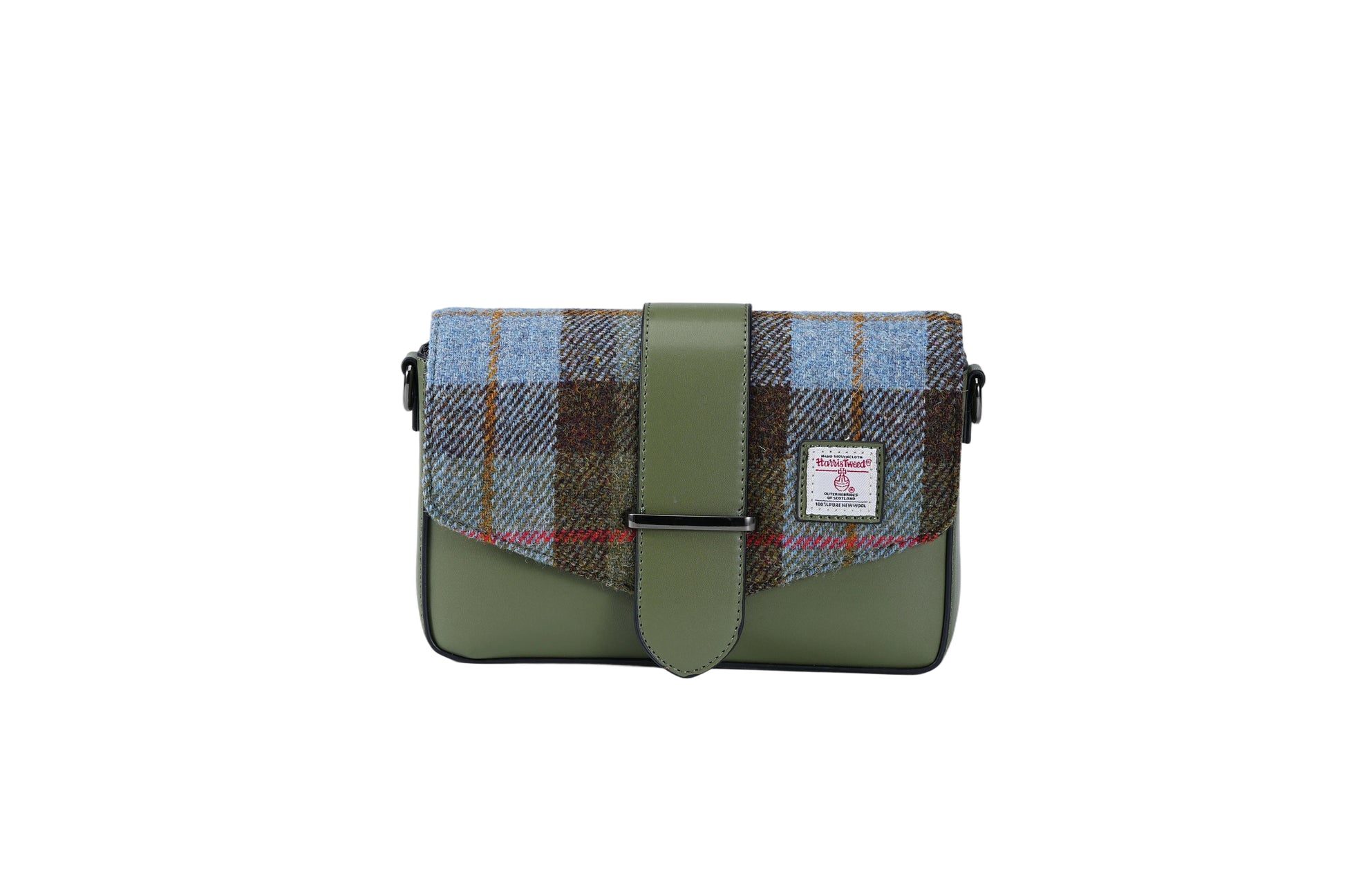 Raebury Harris Tweed Flap Crossbody Bag