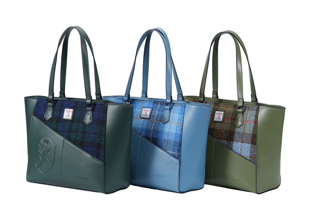 Raebury Harris Tweed Laptop  Tote Bag
