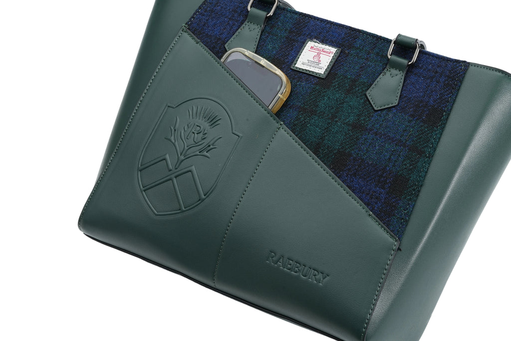 Raebury Harris Tweed Laptop  Tote Bag