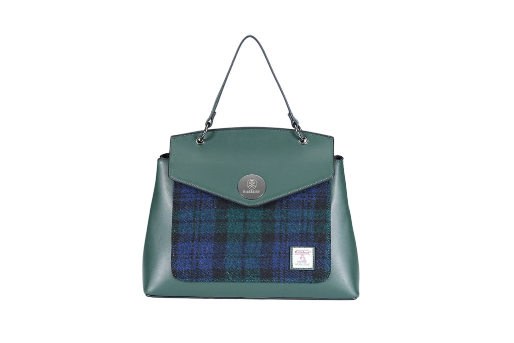 Raebury Harris Tweed Top Handle Satchel bag