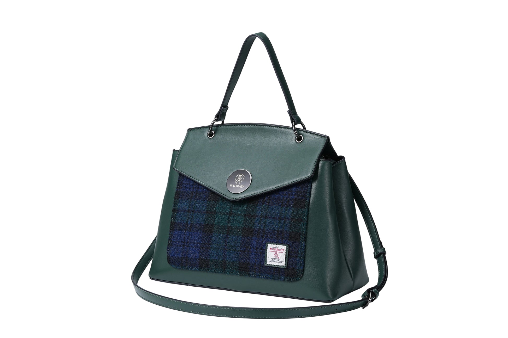 Raebury Harris Tweed Top Handle Satchel bag
