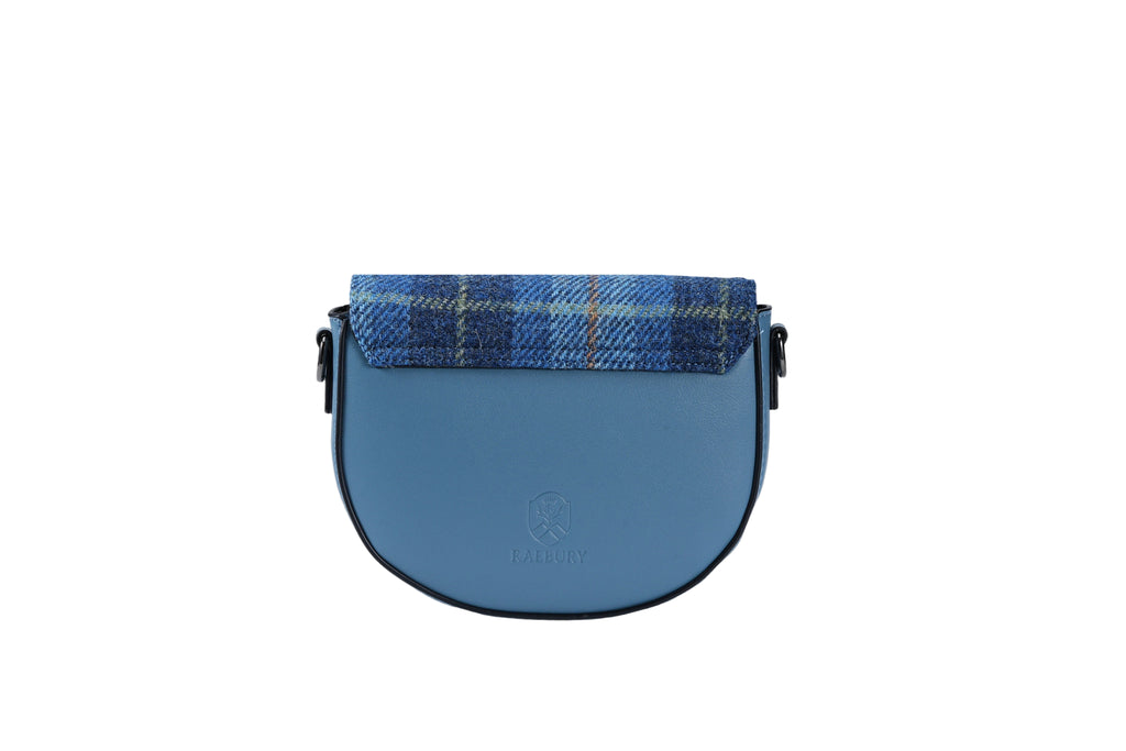 Raebury Harris Tweed Saddle Crossbody Bag