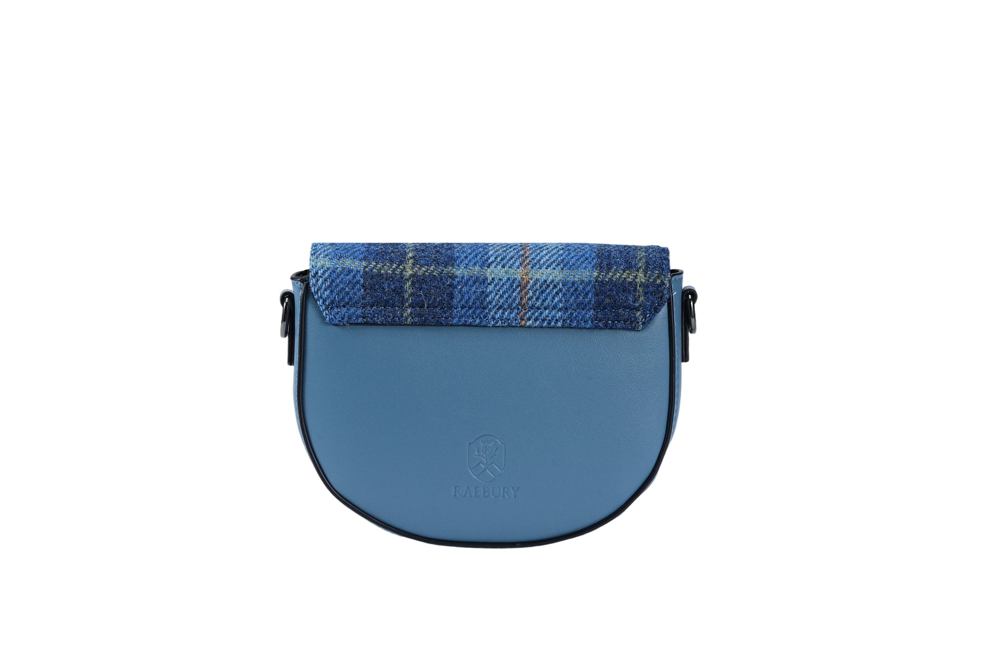 Raebury Harris Tweed Saddle Crossbody Bag