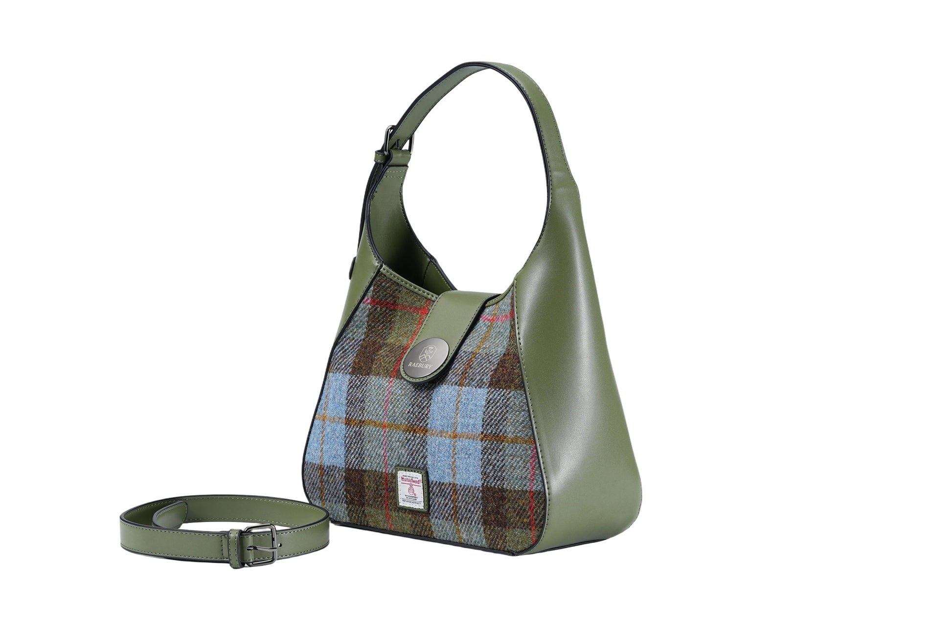 Raebury Harris Tweed Hobo Shoulder  Bag