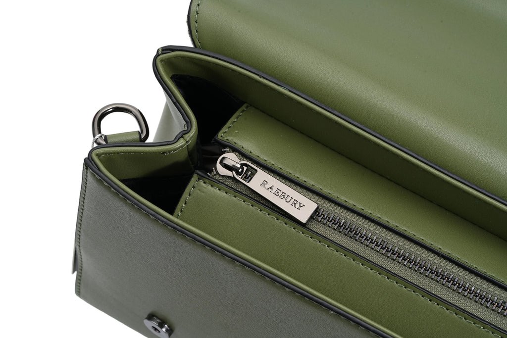 Raebury Harris Tweed Double-buckle Trapeze Satchel Bag