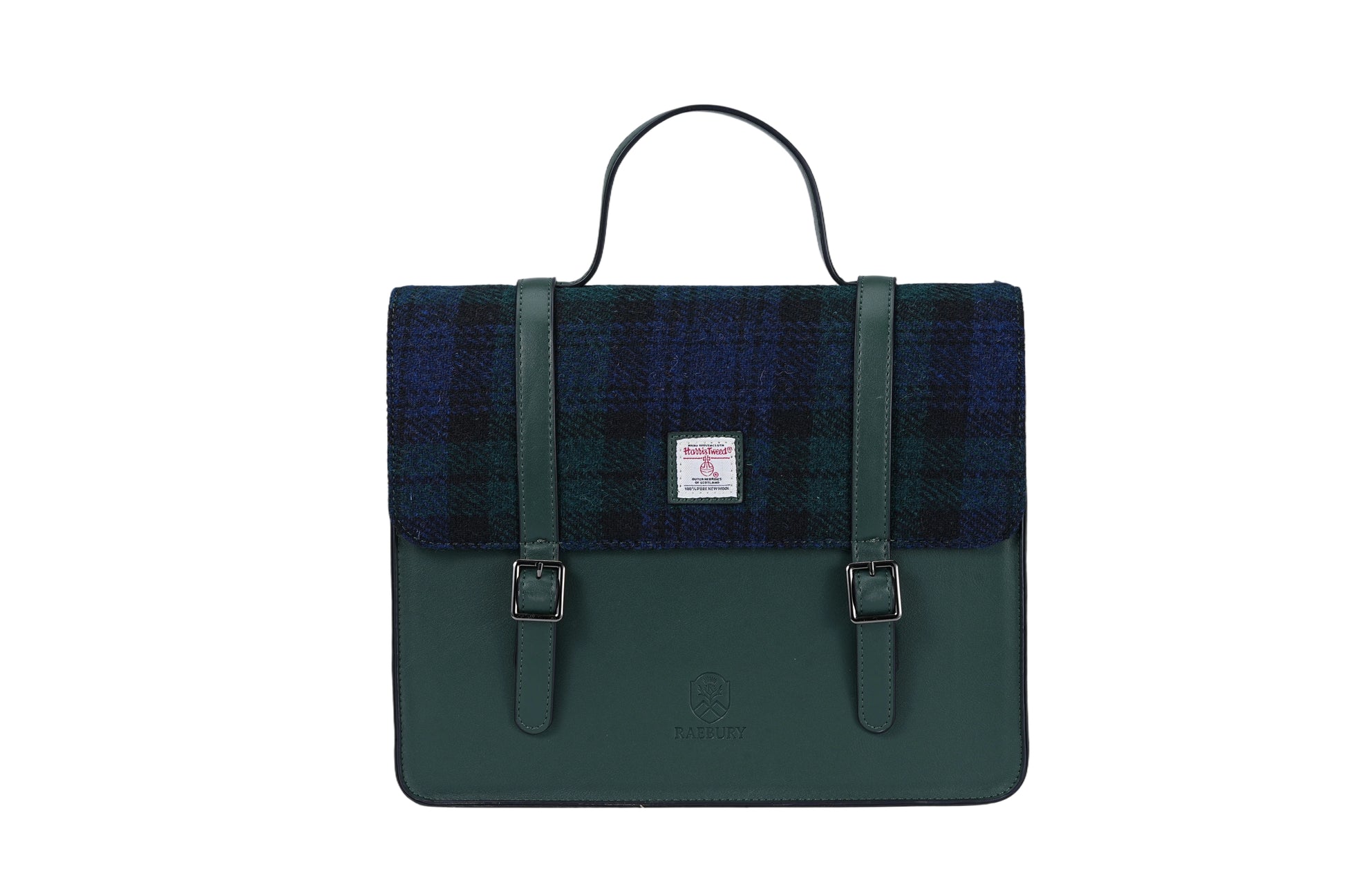 Raebury Harris Tweed Convertible Satchel  Backpack