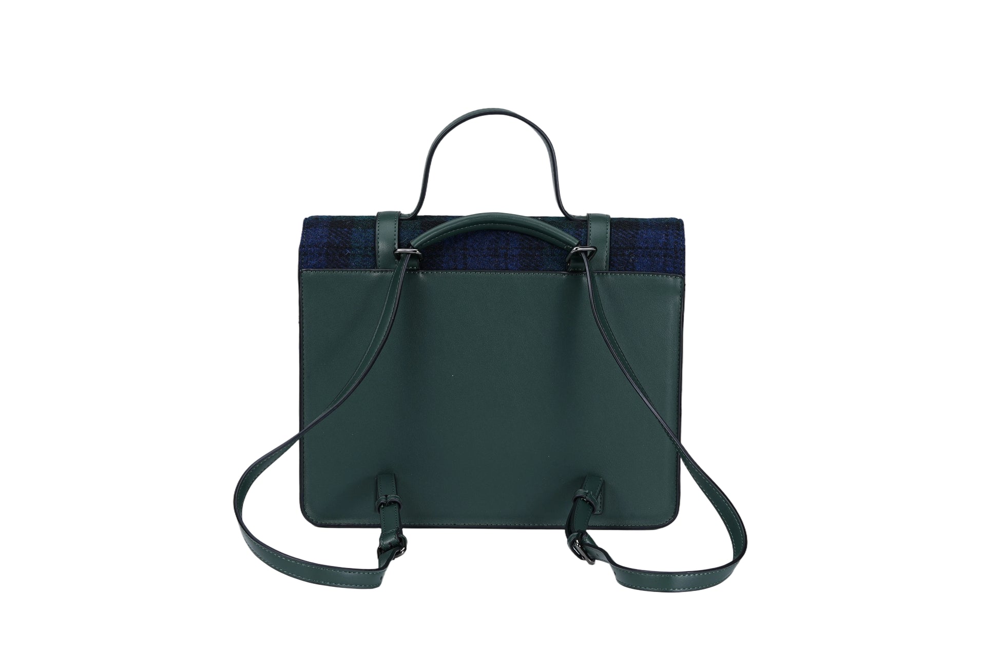 Raebury Harris Tweed Convertible Satchel  Backpack