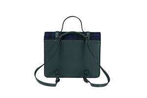 Raebury Harris Tweed Convertible Satchel  Backpack