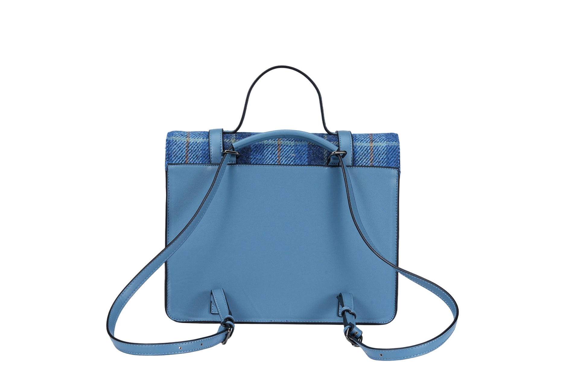 Raebury Harris Tweed Convertible Satchel  Backpack