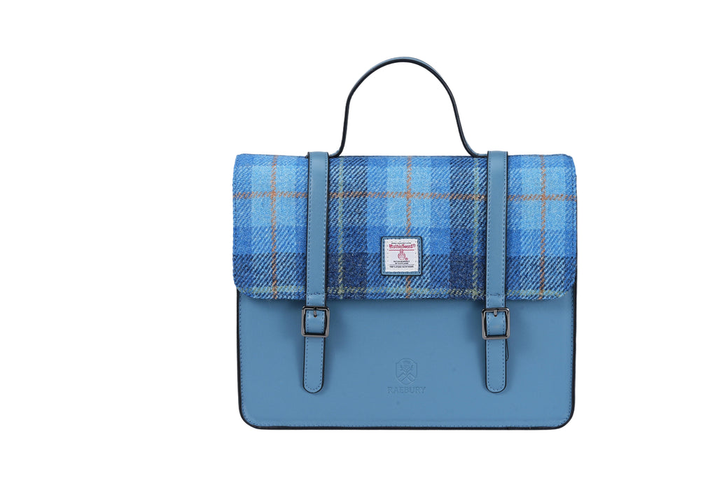 Raebury Harris Tweed Convertible Satchel  Backpack