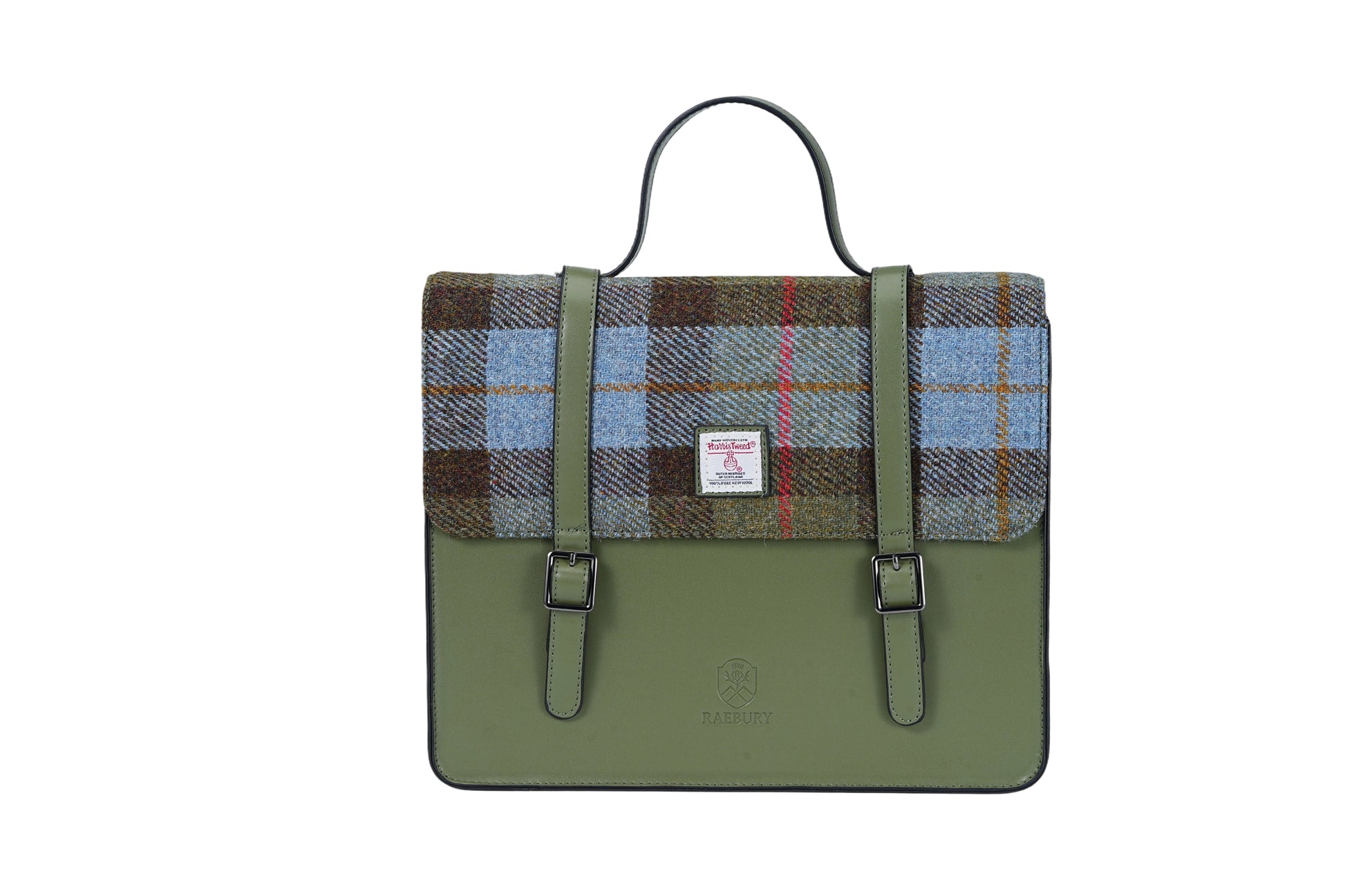 Raebury Harris Tweed Convertible Satchel  Backpack
