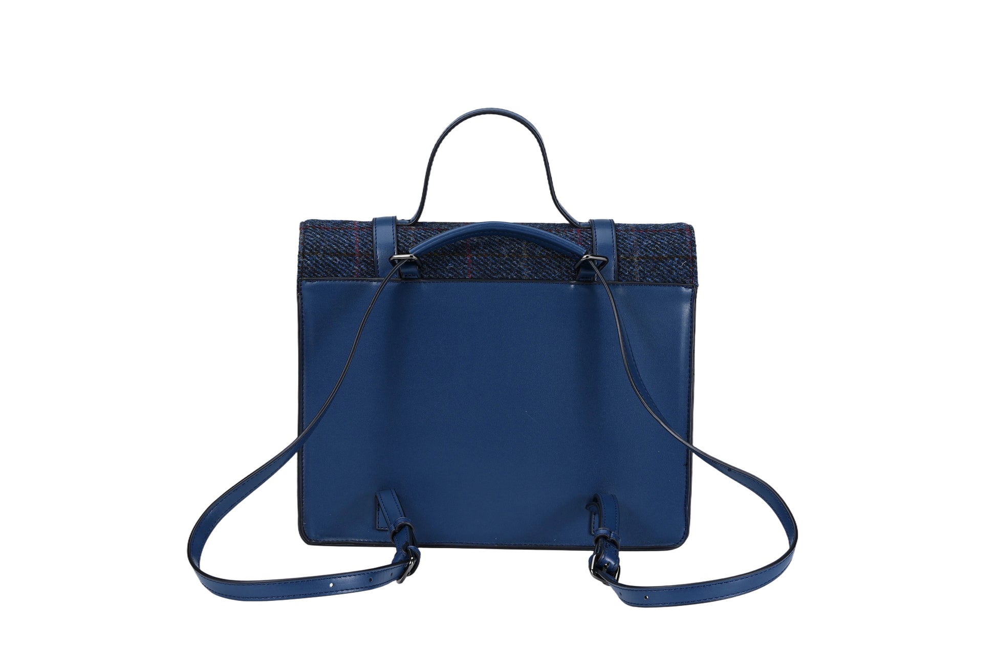 Raebury Harris Tweed Convertible Satchel  Backpack