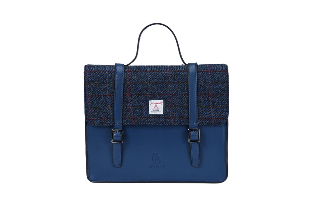 Raebury Harris Tweed Convertible Satchel  Backpack