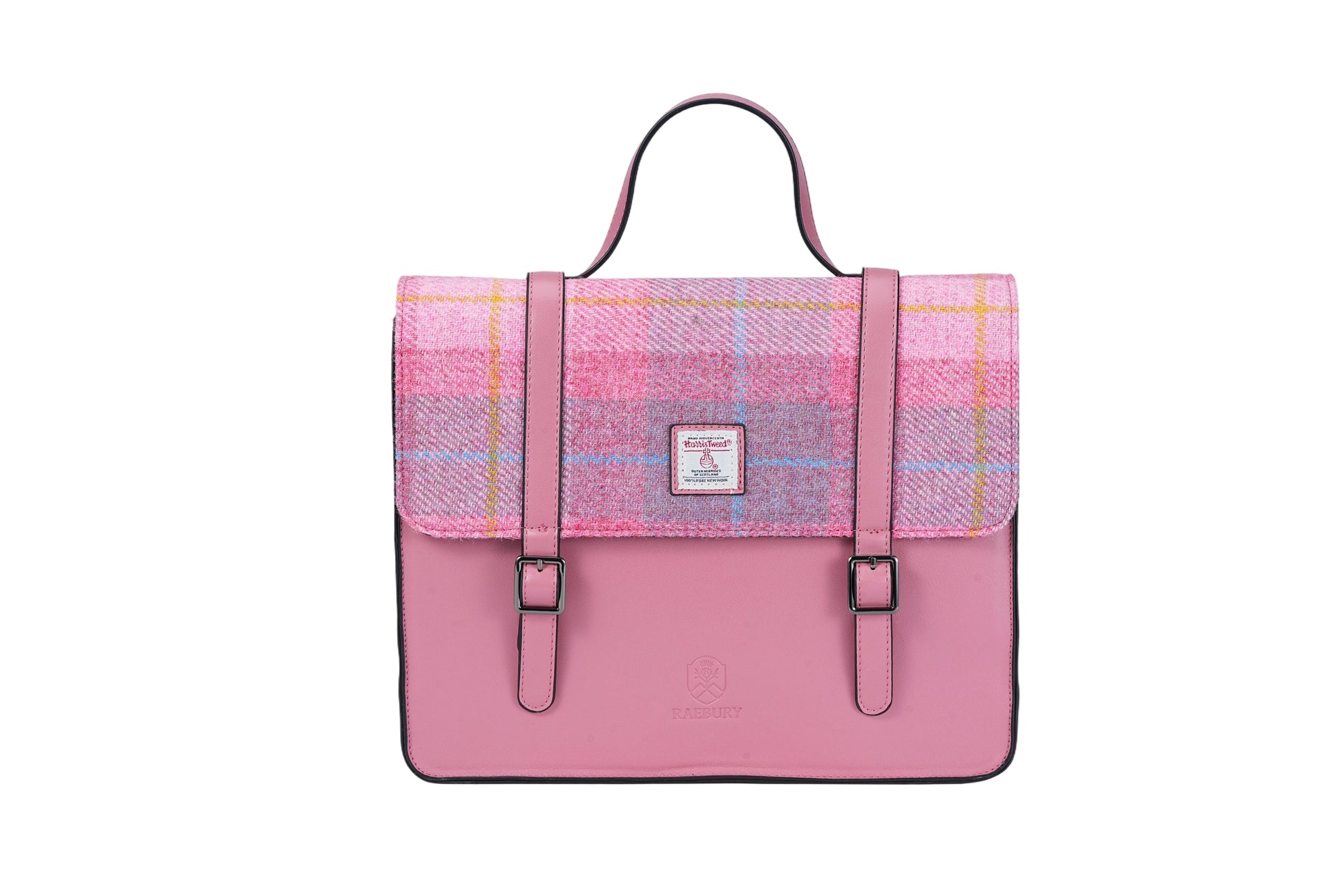 Raebury Harris Tweed Convertible Satchel  Backpack