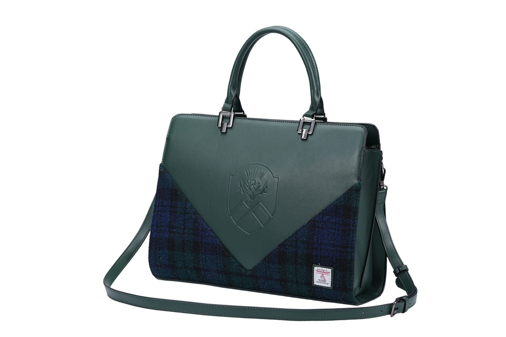 Raebury Harris Tweed Laptop Work Satchel bag