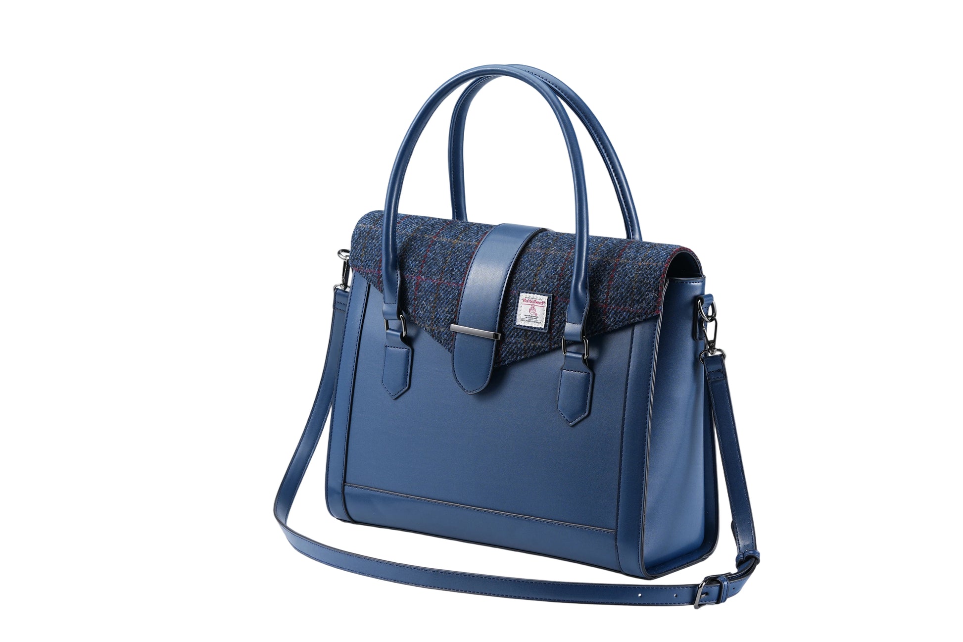Raebury Harris Tweed Laptop Work Flap Satchel bag
