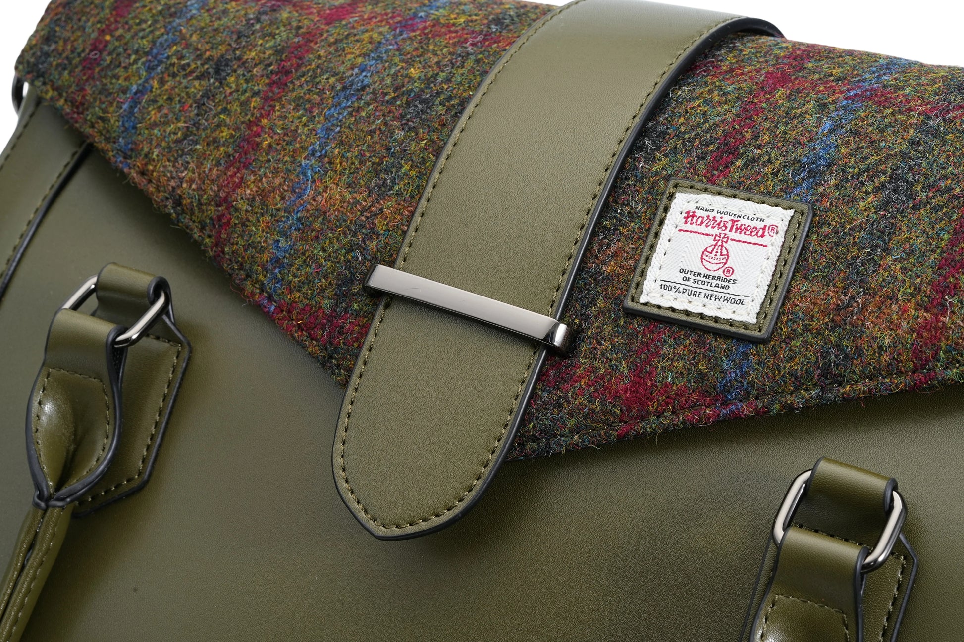 Raebury Harris Tweed Laptop Work Flap Satchel bag