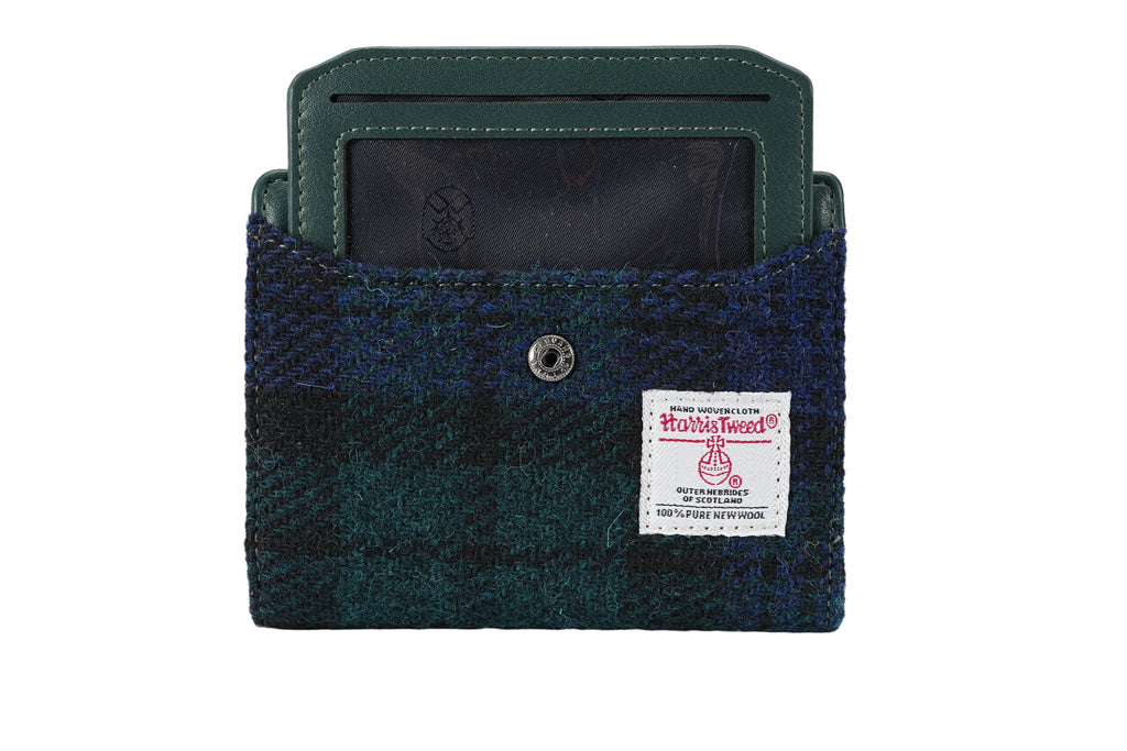 Raebury Harris Tweed Compact Wallet With ID Holder