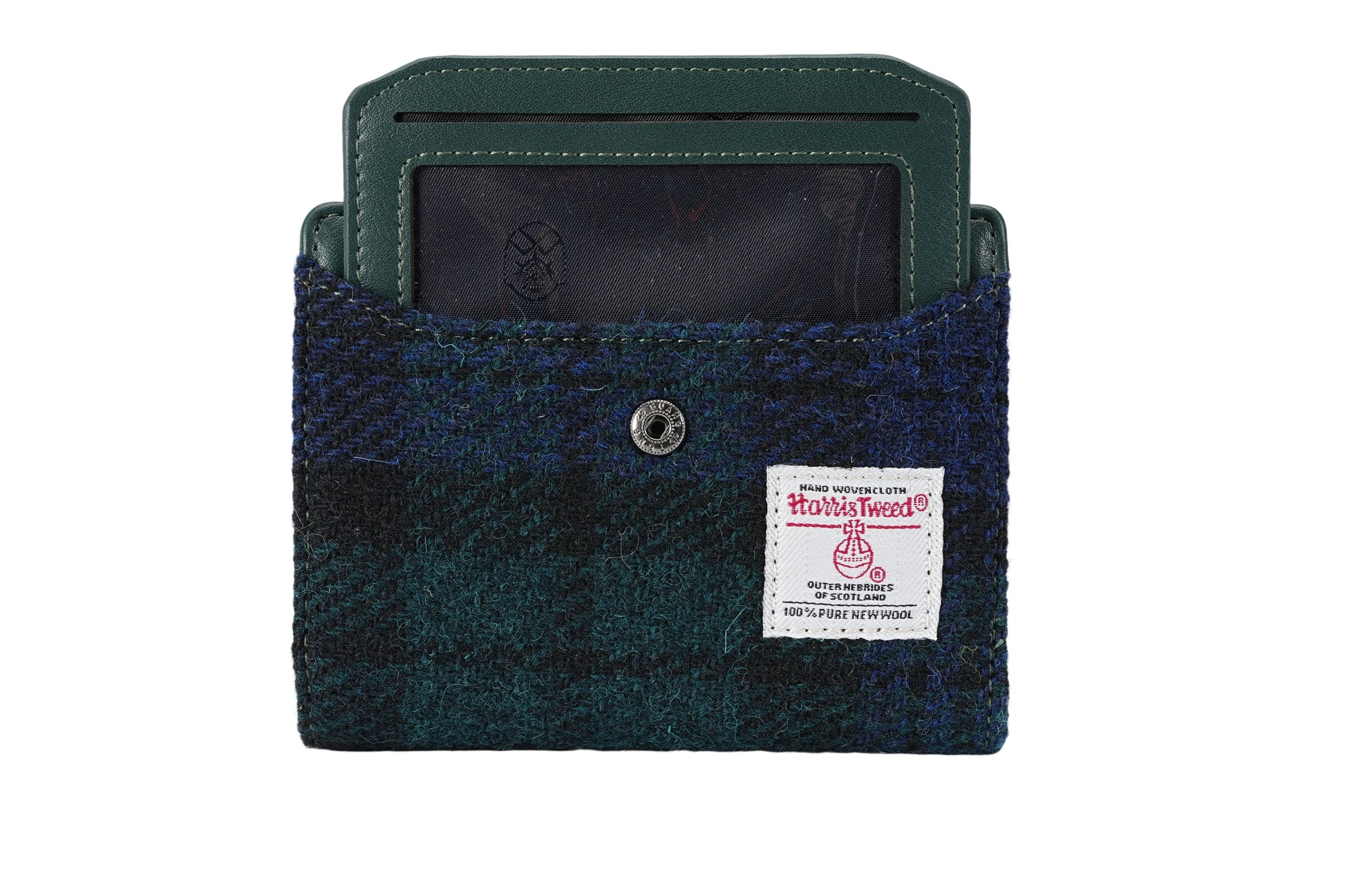 Raebury Harris Tweed Compact Wallet With ID Holder