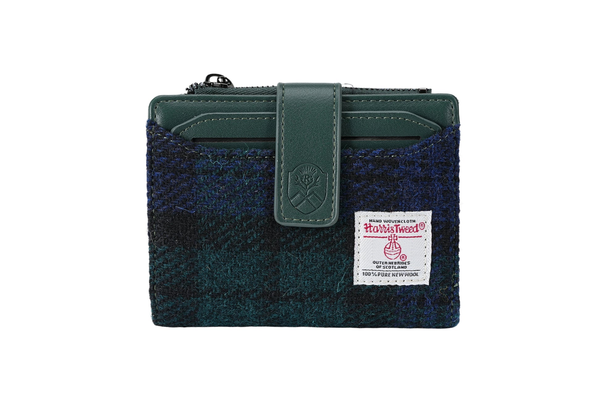 Raebury Harris Tweed Compact Wallet With ID Holder