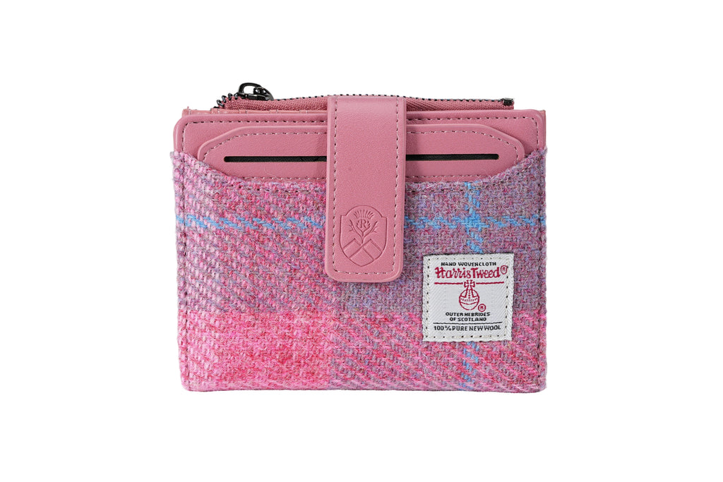 Raebury Harris Tweed Compact Wallet With ID Holder
