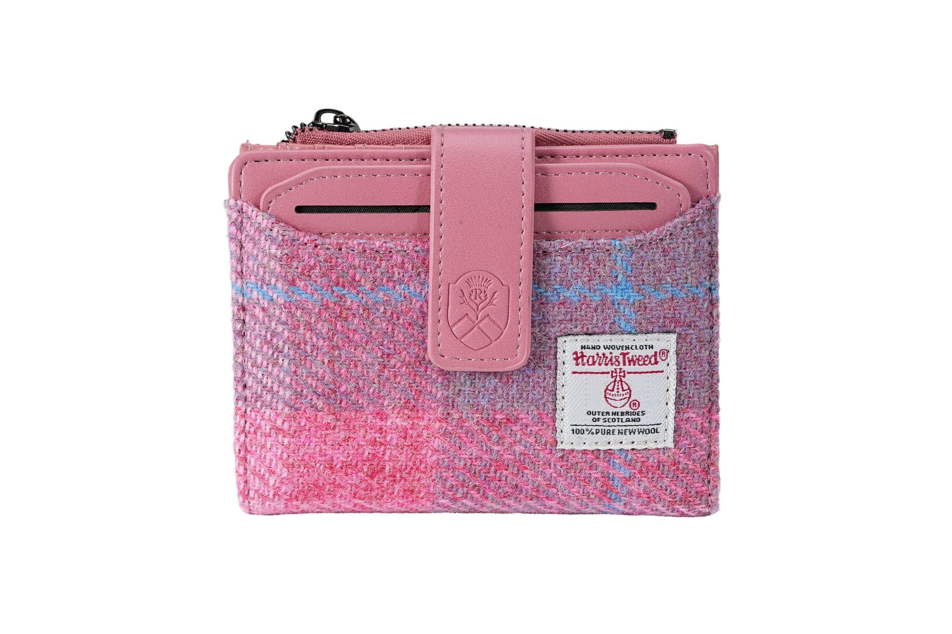 Raebury Harris Tweed Compact Wallet With ID Holder