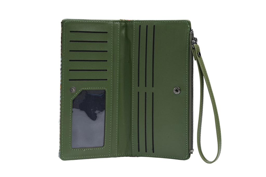 Raebury Harris Tweed Wristlet  Wallet