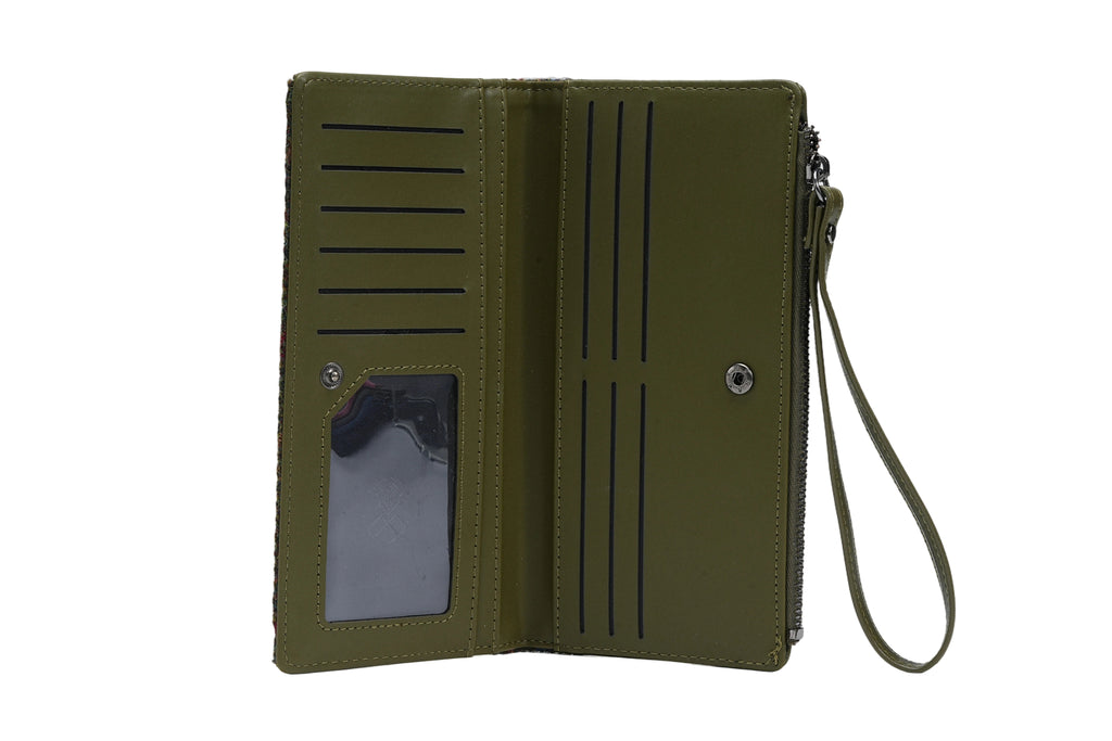 Raebury Harris Tweed Wristlet  Wallet
