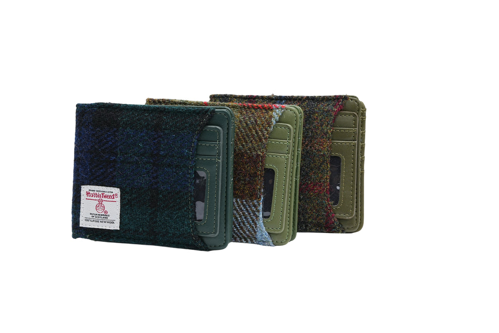 Raebury Harris Tweed Bifold Wallet With ID Holder