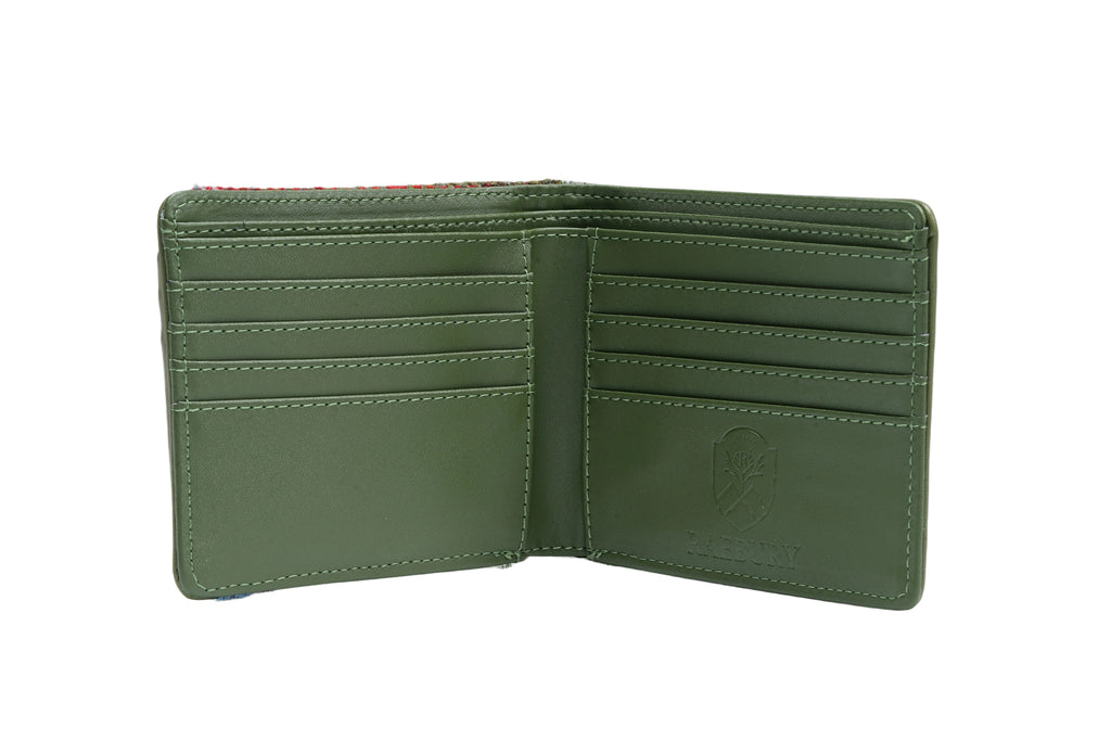 Raebury Harris Tweed Bifold Wallet With ID Holder