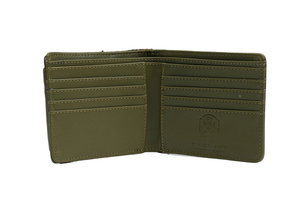 Raebury Harris Tweed Bifold Wallet With ID Holder